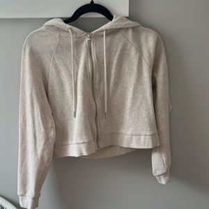 Dynamite beige waffle zip up
